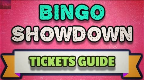 Bingo Showdown free tickets .